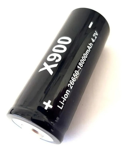 Imagem 1 de 3 de Bateria Li-ion X900 Para Lanterna Bl 26650 - 16800mah 4.2v