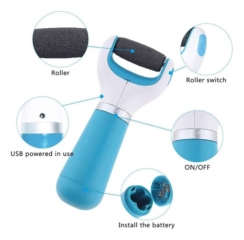 Lima Para Pies Removedor Extractor De Callos Recargable Usb