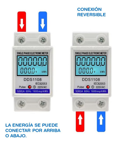 Medidor De Luz Digital Interno Edenor Edesur Consumo Electri