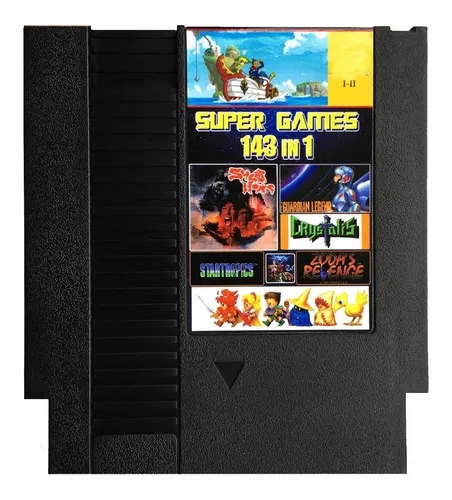 143 Em 1 Nes Melhores Jogos! Mario, Megaman, Contra,..