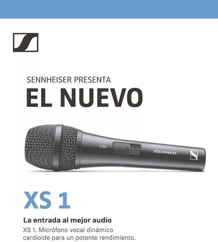 Imagen 4 de 7 de Sennheiser Xs1, Microfono Vocal Cardioide Meses Sin Interes