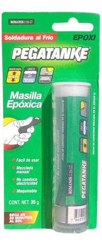 Masilla Epóxica Soldadura Al Frío 35g - Pega Bajo El Agua