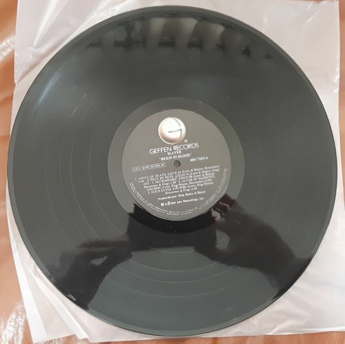 Lp Vinil Slayer - Reign In Blood - Excelente C/ Encarte Raro (Usado)