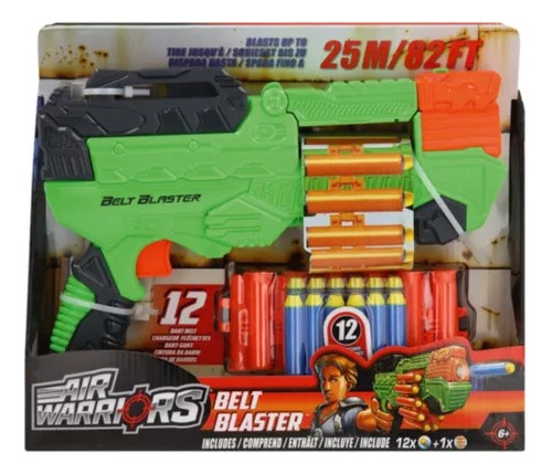 Pistola Belt Blaster Lanza Dardos X12 Air Warriors