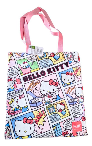 Bolso Hello Kitty Sanrio Tira Cómic Bolsa Lona Hombro