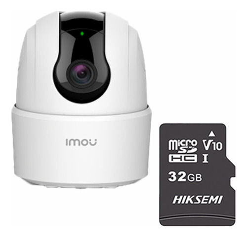 Imou Cámara Ta22cn-plus-32 Ranger 2mp Con Microsd 32gb Y Letrero Disuasivo Ip Domo Motorizado Wifi H.265 Autotracking Detección De Humanos Modo Privacidad Micrófono Y Bocina Integrada Ta22cn 3.6mm 