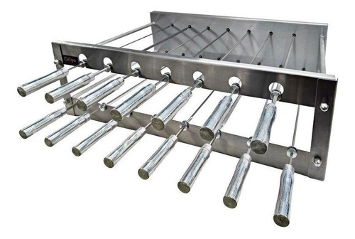 Churrasqueira Rotativa 15 Espetos Inox Linha Premium