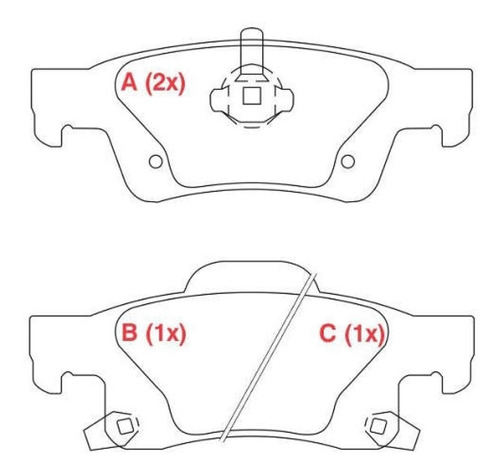 Pastilha Freio Tras Ceram Grand Cherokee 2013/ Willtec Fp214