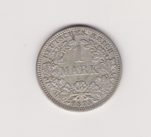 Moneda Alemania 1 Marco Año 1875 A Plata Excelente+ Detalle