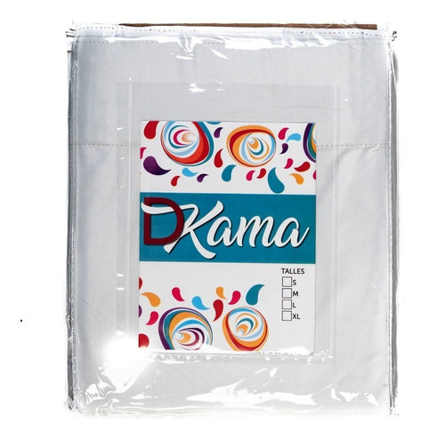 Cortina Blackout Textil Cubre 100% Bloquea Paso Luz Dkama F Color Blanco