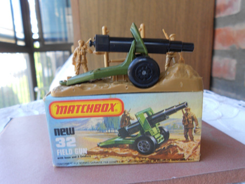 Matchbox - Lesney Products N° 32 - Field Gun - 1977 C/caja