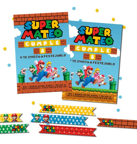 Kit Imprimible Mario Bros