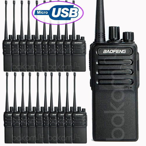 Walkie-talkie Baofeng Analógico BF-C2 de 20 radios y frecuencia UHF - negro 100V/240V