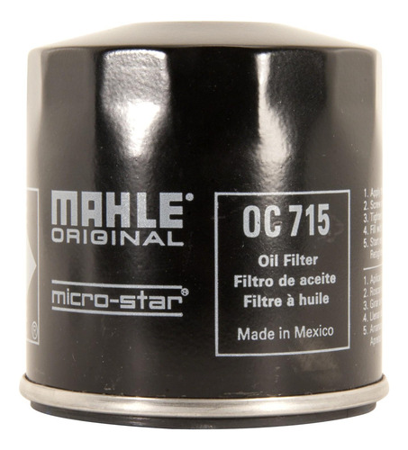 Filtro Aceite Mahle S15 Jimmy 2.0 1983 1984