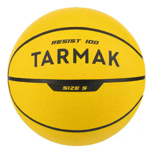 Balón De Basquetbol Tarmak R100 Talla 5 Excelente Agarre Color Amarillo