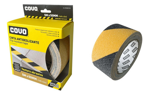 Cinta Antirresbalante Negr/amari 50mmx5mts