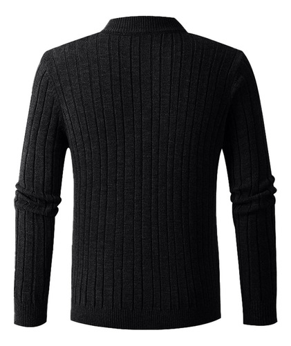 A Sweater Cardigans Coat Para Hombre, Medio Cuello Alto, Pun