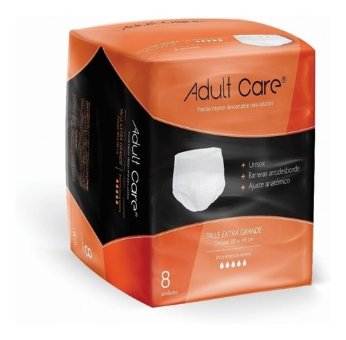 Pañal Ropa Interior Descart. Adult Care Talle Extra Grande