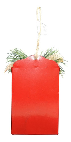 Imagen 4 de 5 de Adorno Navideño, Buzón Metálico, Color Rojo, Bplano