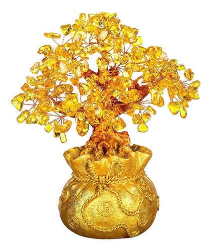 1 Árbol De Dinero De Cristal Dorado Fengshui Wealth Sort