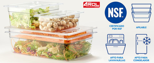 Tapa Para Inserto Tercio 1/3 Policarbonato Arol 32.5 X 17.6 Cm Nsf