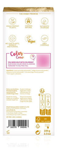 Khadi Blond Golden Hint Tinte Para El Cabello, 1 Ea