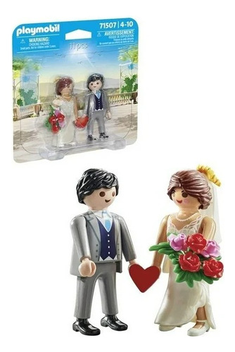 Set Juego Playmobil Duopack Pareja Novios 11 Piezas Jwzs-77