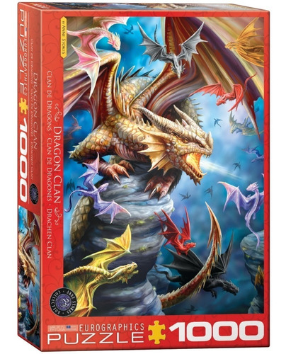 Puzzle 1000 Piezas Dragon Clan By Ann Stokes- Eurographics  
