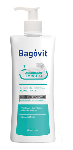 Crema Corporal Bagóvit A Efecto Seda Hidratante X 350 Ml