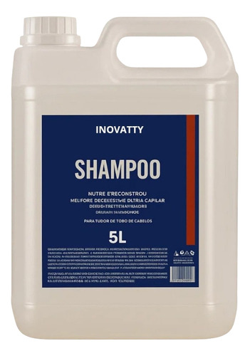 Shampoo Profissional Salão Inovatty 5 Litros Galão Atacado
