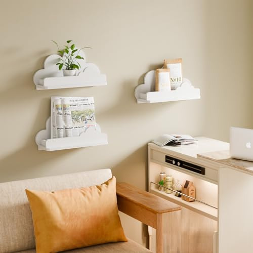 Estanterías Nube Para La Habitación De Los Niños, Set De 3 E