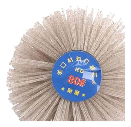 Cepillo De Rueda De Nailon Para Pulir, Cabezal De Grano 80