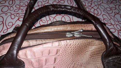 Cartera De Mano Super Pocket. Cuero Labrado.
