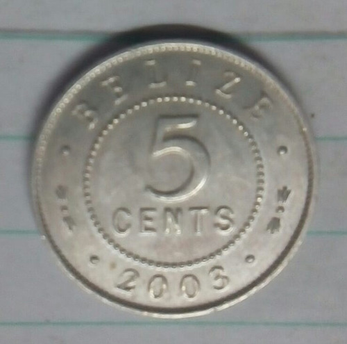 Moneda Belice 5 Cents (2003)