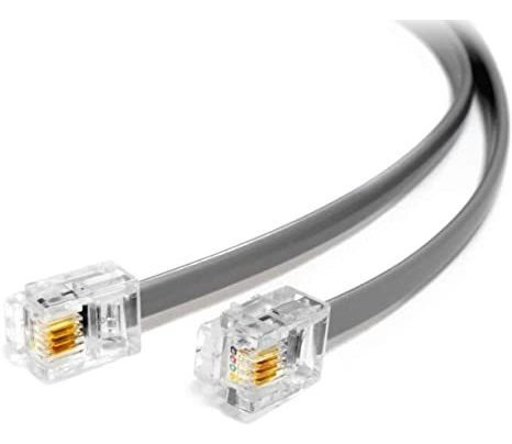 Neortx Cable De Extensión De Cable De Teléfono Rj11 Un Rj11,