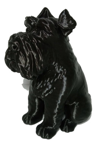 Estátua Cachorro Schnauzer Decorativa Linda-estatueta Pet