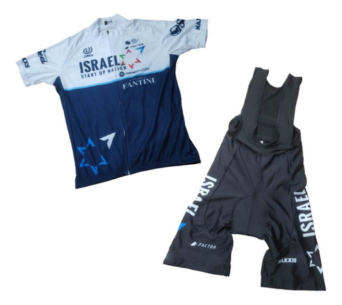 Uniforme Para Ciclista Dos Piezas Israel Star