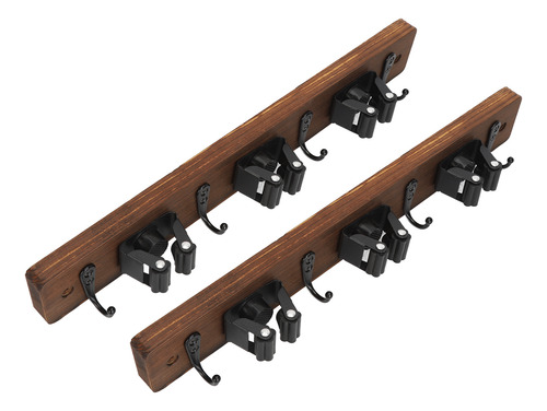 Soporte Para Escoba De Pared, 2 Unidades, 3 Posiciones Y 4 G