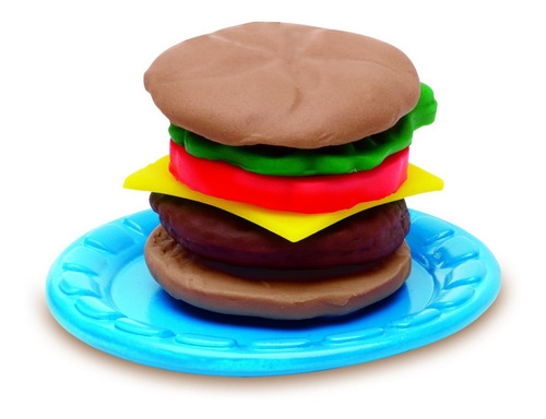 Imagen 6 de 6 de Play Doh Kitchen Creation Cocina Hamburguesa Parrilla Hasbro