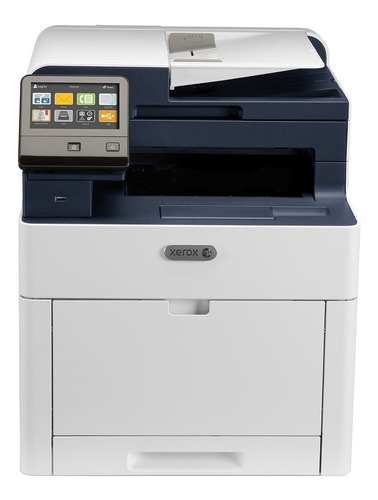 Impressora a cor multifuncional Xerox WorkCentre 6515/DN com wifi branca e azul 120V