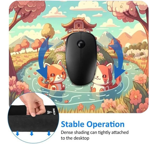 Cute Kawaii Cats Mouse Pad Decoracion De Oficina Anime Mo...