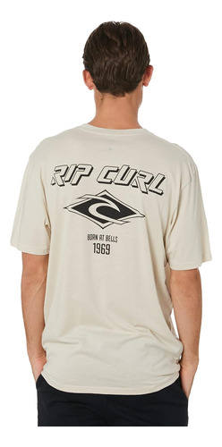 Rip Curl Icons Tee, Camiseta De Jersey De Algodón Con Logoti