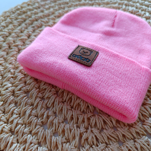 Gorro De Lana Para Bebe Gorrito Invierno Bebe Rosa Chicle Dolly 5 Unico Lana Cashmilon