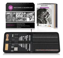 Comprar Kit De Dibujo De 58 Pzas Jgo Lápices De Dibujo Lápices De Di