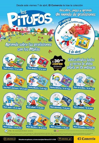 Los Pitufos Colección El Comercio Completa Nueva