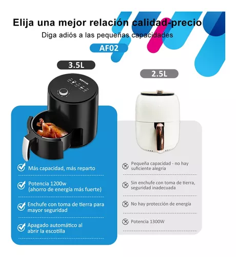 FREIDORA DE AIRE WEYON 3.2 LITROS SIN ACEITE FREIDORA ELECTRICA