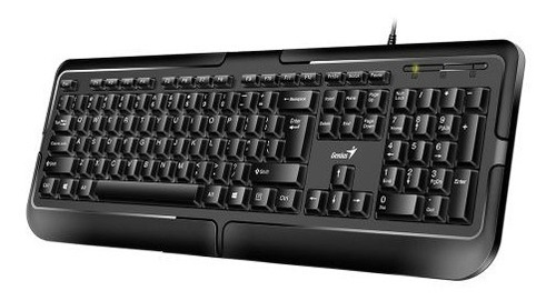 Imagen 2 de 3 de Teclado Genius Usb Kb-118 Pc Oficina Black