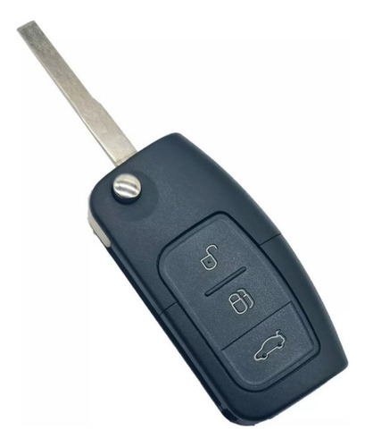 Carcasa de control con llave Ford Knife, compatible con Focus, New Fiesta, Ecosport, 3 botones, hoja virgen incluida, de alta calidad