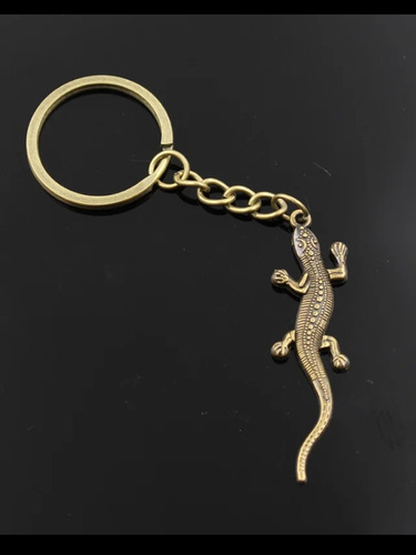 Llavero Gecko Vintage Bronce 