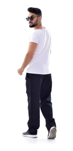 Calça Skatista Cargo Sarja Brim Street Sk8 Pronta Entrega